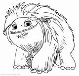 Abominable Coloring Pages Young Yeti Everest  XColoringscom sketch template