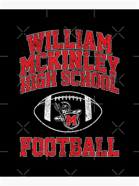 "William McKinley High School Titans Football (Variant)" Poster by huckblade | Redbubble