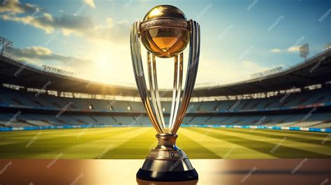 Premium AI Image | Cricket World Cup 2023 Trophy isolated background 3d ...