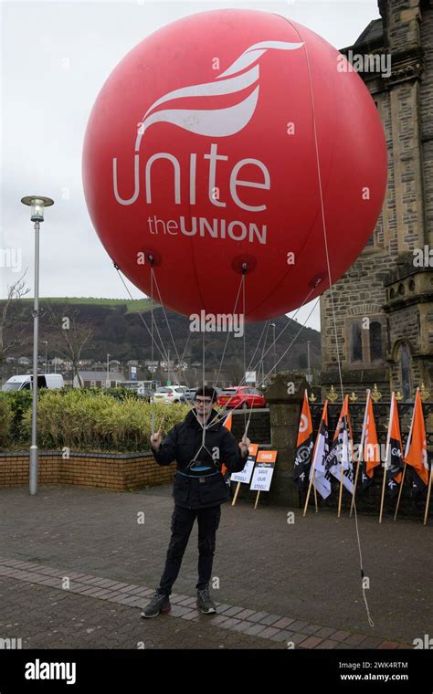 Unite Union protest to safeguard steel production in Port Talbot and the UK Stock Photo - Alamy