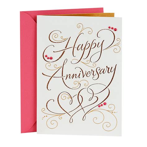 Buy Hallmark Signature Anniversary Card for Couple (Happy Anniversary ...