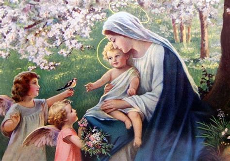 Jesus and his mother Mary, christ, jesus, angel, virgin, mary, HD wallpaper | Peakpx