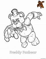 Freddy Fazbear Coloring Sheets Pages sketch template