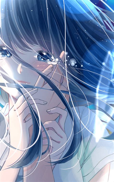 Anime Crying Girl Wallpapers - Wallpaper Cave