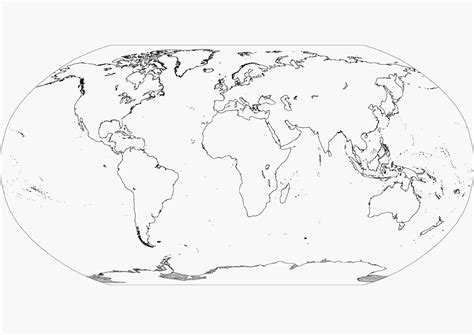 Printable 7 Continents Coloring Page