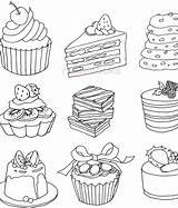 Baking Coloring Sheets Pages sketch template