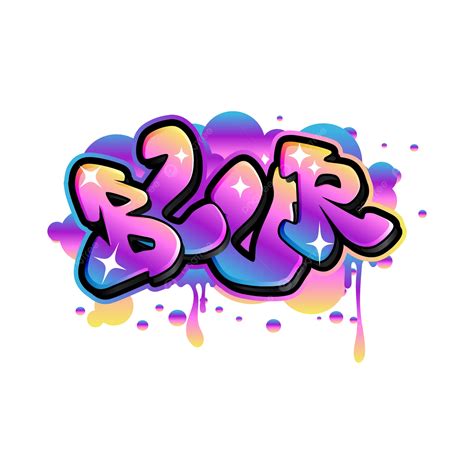 Blur Graffiti Typography Vector, Blur, Graffiti, Typography PNG and ...
