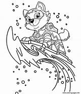 Printable Everest Paw Patrol sketch template