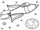Rocket Coloring Page sketch template