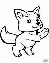 Cute Baby Wolf coloring Page  Free Printable Coloring Pages sketch template
