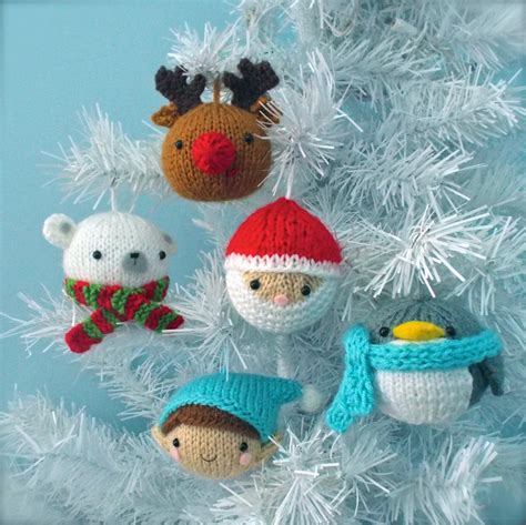Amigurumi Knit Christmas Balls Ornament Pattern Set Digital