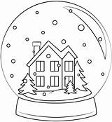 Snow Globe Coloring Pages  Cool sketch template
