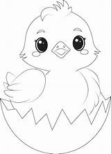 Premium Vector  Coloring Page A Baby Chick hatching From Its egg sketch template