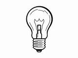 Bright Light Bulb Coloring  Page sketch template