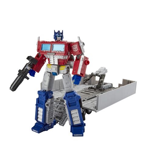 Transformers Toys Generations War for Cybertron: Earthrise Leader WFC-E11 Optimus Prime Action ...