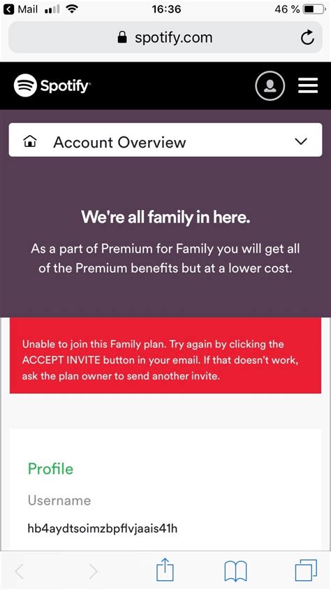 Spotify Family invitations don't work - The Spotify Community