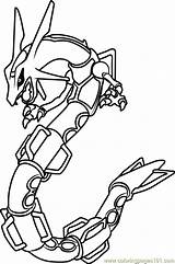 Pokemon Rayquaza Coloring Page Para Colorir Images sketch template