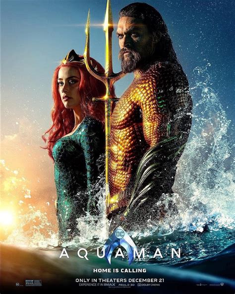 Aquaman Posters: Jason Momoa & Amber Heard’s Super Couple – The Movie ...