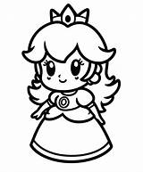 Printable Cute Princess Peach coloring Page  Download Print Or Color sketch template