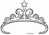 Pretty Diadem Coloring Page For Girls Printable Free sketch template