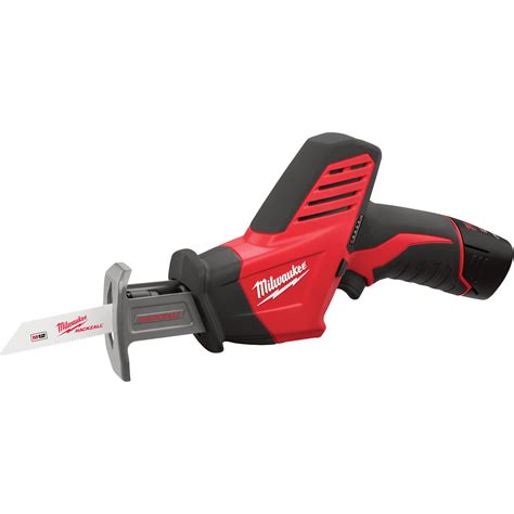 Milwaukee M12 12 Volt Hackzall Cordless Sawzall Reciprocating Saw Kit — Model# 2420-21 ...