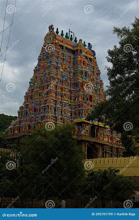 Beautiful Gopuram of Alagar Kovil Temple Madurai Tamil Nadu Stock Image ...