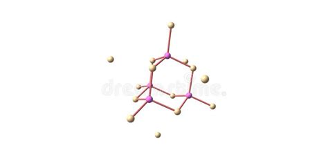 Gallium Arsenide Molecular Structure Isolated on White Stock ...