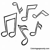 Music Notes Coloring Pages Printable For Free Download sketch template