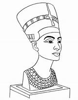 Nefertiti bust Coloring Page  Download Free sketch template