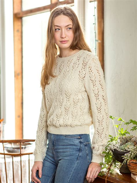 Rosabella Free Lace Flower Sweater Knit Pattern