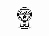 Gumball Machine Magic For Coloring  Page sketch template