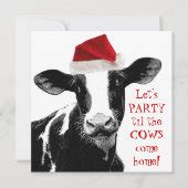 Dairy Farm Staff Christmas Party Invitation | Zazzle