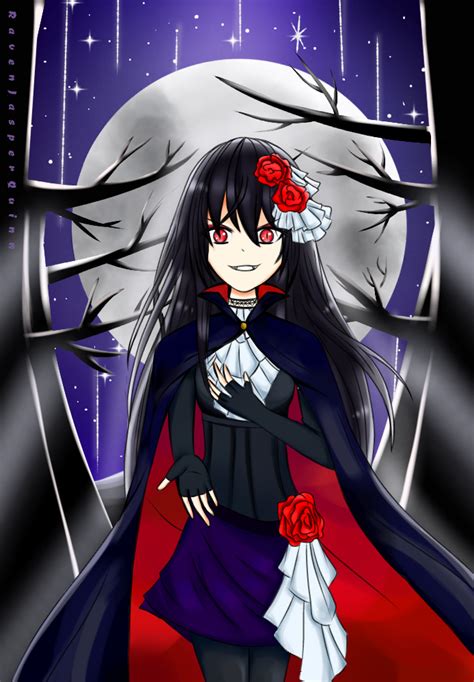 Vampire Girls, Vampire Art, Anime Girl With Black Hair, Wallpaper ...