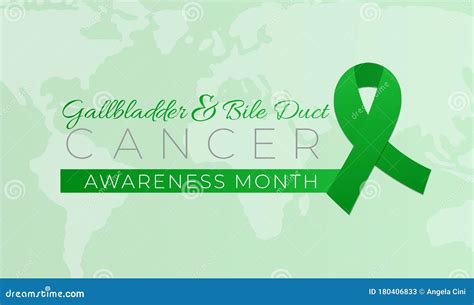 Gallbladder Bile Duct Cancer Awareness Month Background Illustration Stock Vector - Illustration ...