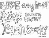 Live Laugh Love Coloring Pages sketch template