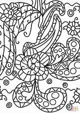 Intricate Doodle Coloring Pages Coloring sketch template