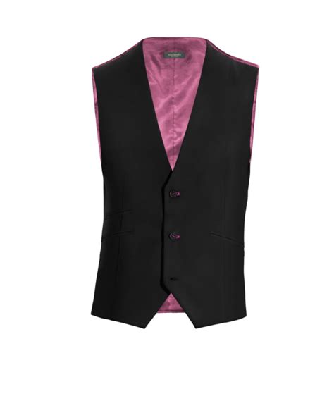 Black stretch Suit Vest