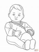 Coloring Pages Of A Baby  Home sketch template