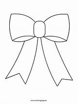 Cheer Bow Outline Drawing Sketch Coloring Page sketch template