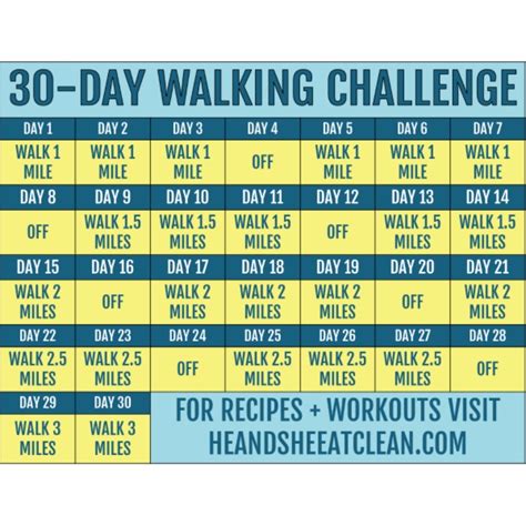 30 Day Fitness Challenges Printable Charts – Best Calendar Example