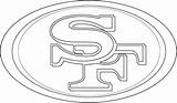 San Francisco 49ers Logo coloring Page Free Printable Pages  sketch template