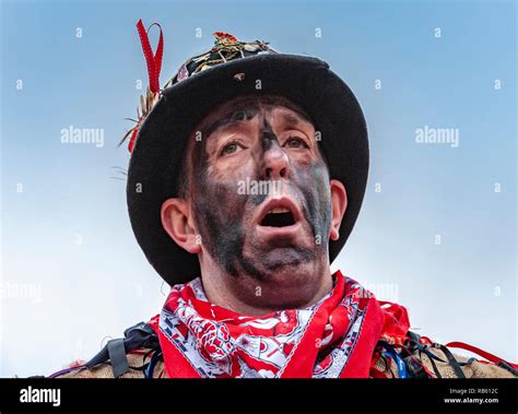 Haxey, Lincolnshire, England, UK – The Fool participates in the traditional ancient custom of ...