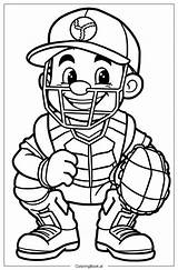 21 Dibujos De Béisbol Para Colorear PDF Y PNG Gratis sketch template