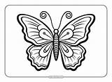 Coloring Sheet Butterfly sketch template