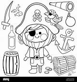 Pirate Hook Drawing sketch template