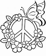 Peace Sign 1 Coloring Page  Free Printable Pages For Kids sketch template