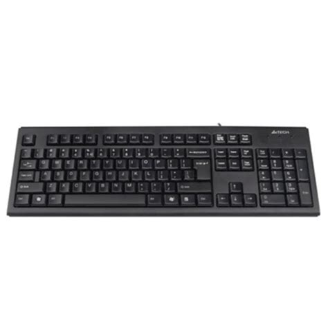 A4Tech Keyboard KR-83 standard, wired, Keyboard layout EN, USB, black | 120126 | KR-83/USB ...