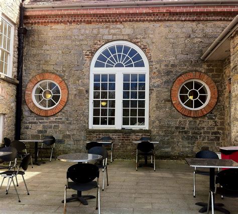 Courtyard | Tables & chairs outside the tearooms at Donerail… | Flickr