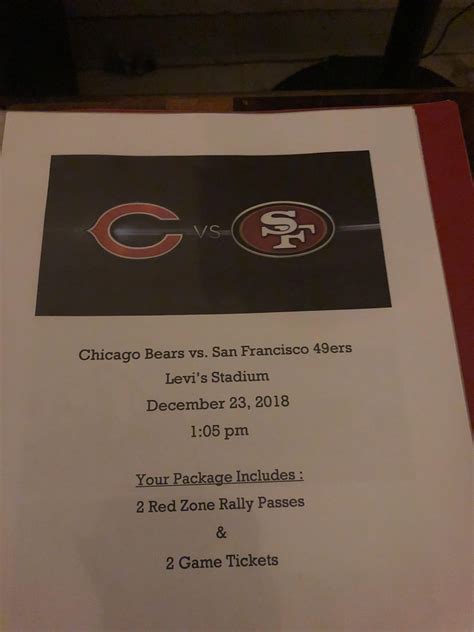 My family just surprised me with tickets to the 49ers vs Bears!!!!! : r ...