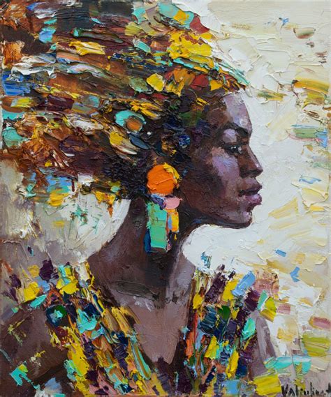 African woman portrait Original oil painting | Artfinder